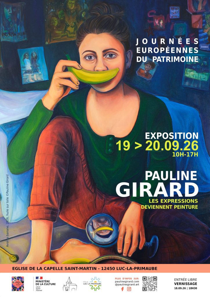 AFFICHE JEP EXPOSITION PAULINE GIRARD LA CAPELLE SAINT MARTIN OCCITANIE